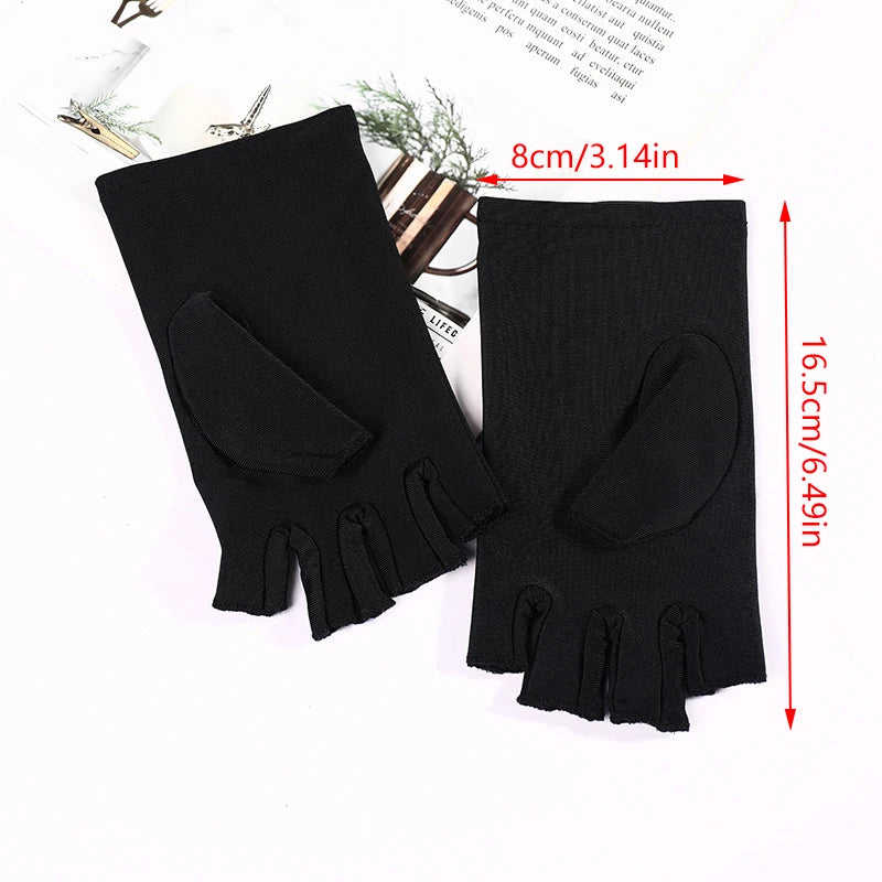 KuZHEN Anti UV Handschuh Fingerlos - Einheitsgröße, Leicht