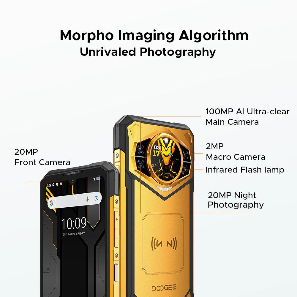 DOOGEE S200 X Robustes 5G - 10100 mAh, 33W Schnellladung, 6,72 Zoll Display