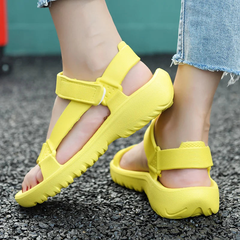 Sommer-Sandalen 2025: Womens Sandals Summer Trend Anti-slip Wear-resistant - Lightweight EVA Flat Sandals Women Outdoor Beach Shoes Collection