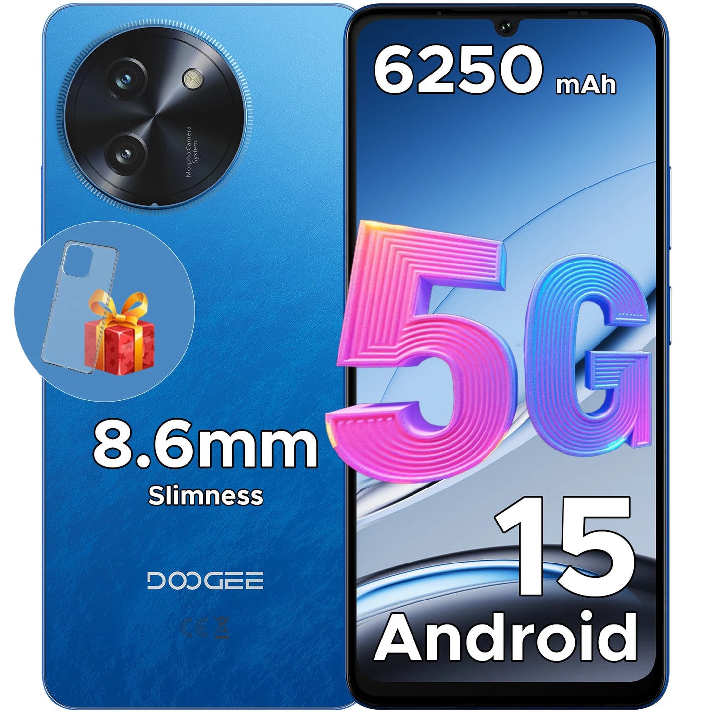 Doogee Note 59 5G Smartphone - 6250 mAh Unisoc T820 6,75 Zoll
