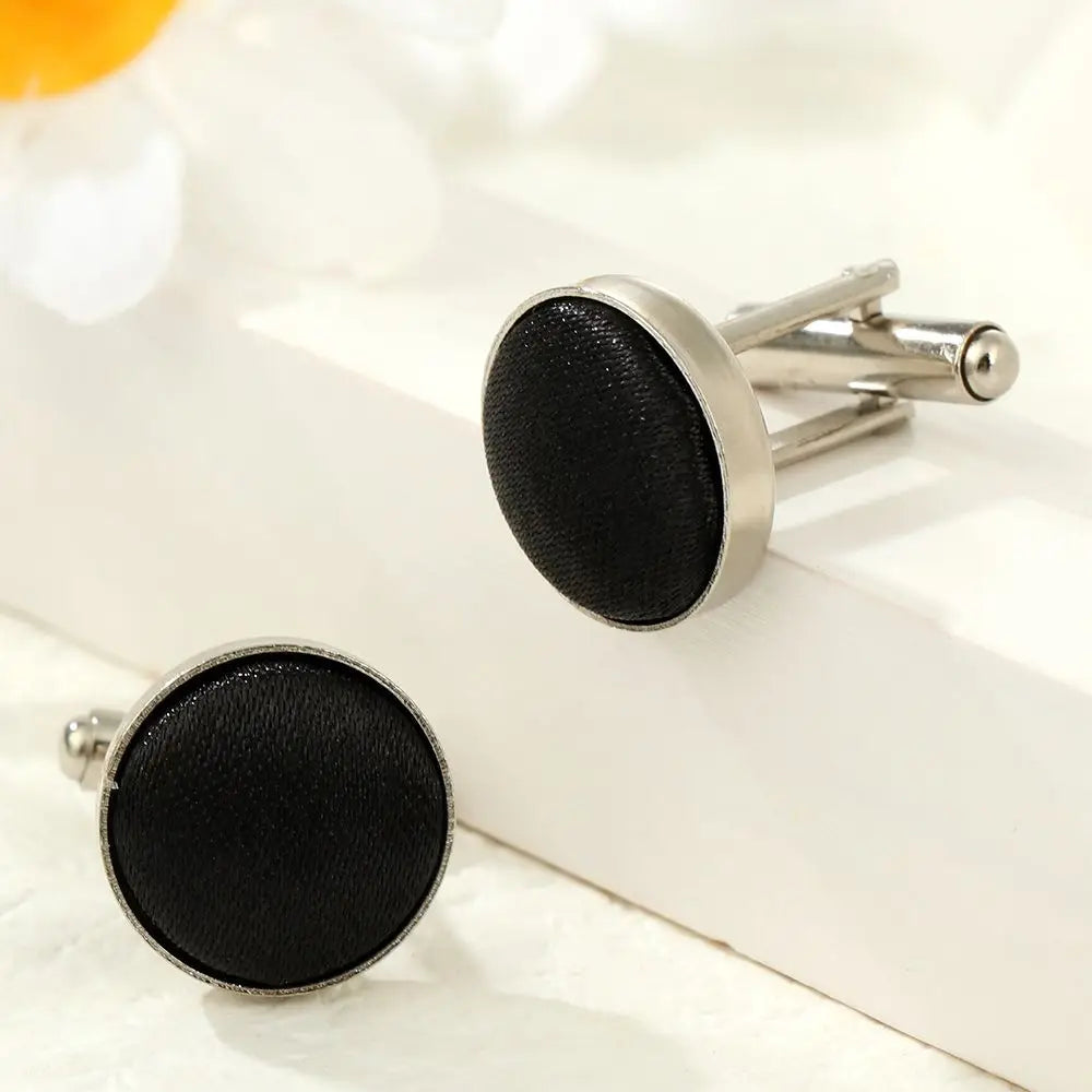 Manschettenknöpfe 2025: High Quality Novelty Stylish Plain Round Wedding - Mens Cufflinks Clothes Buttons Shirt Cuff Links Apparel Collection