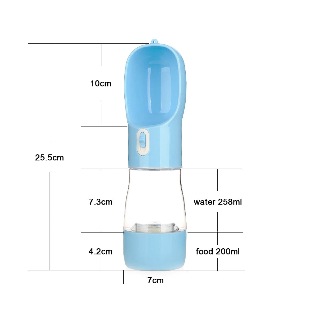 Tragbar Hund Wasserflasche Futter Und Wasser Behälter Für Hund Haustiere Futter Schüssel Outdoor Reise Trink Schüsseln Wasser Spender