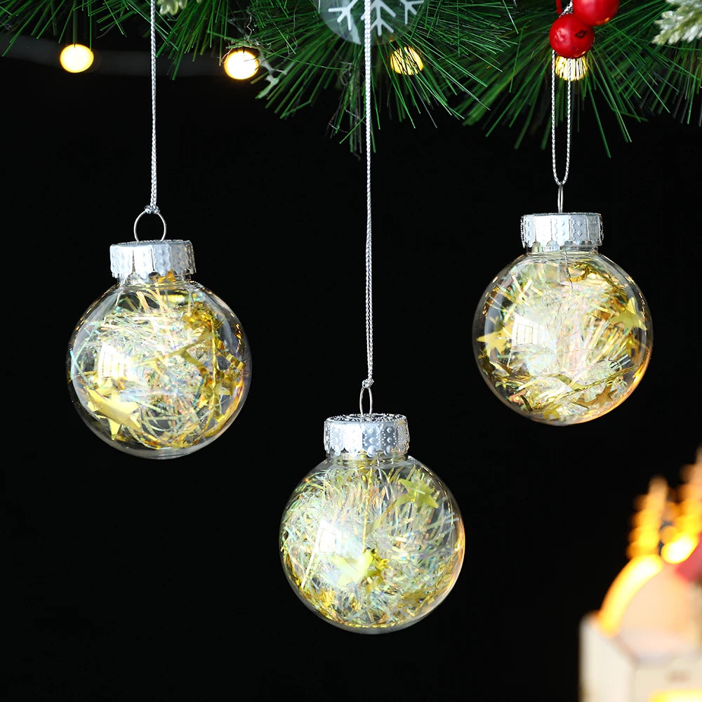 Partigos Hängende Schneekugel Kristall - Kapazität 5 Stk; Größe Ø4 cm