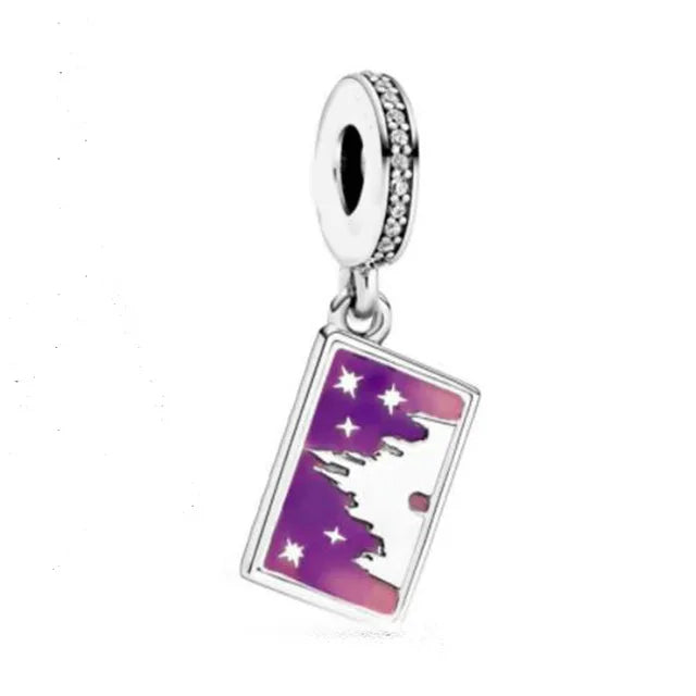 Neue 925 Silber Lernhilfe Schultasche Uhranhänger Charms Beads Fit Original Pandora Armband DIY Schmuck Für Frauen 2024