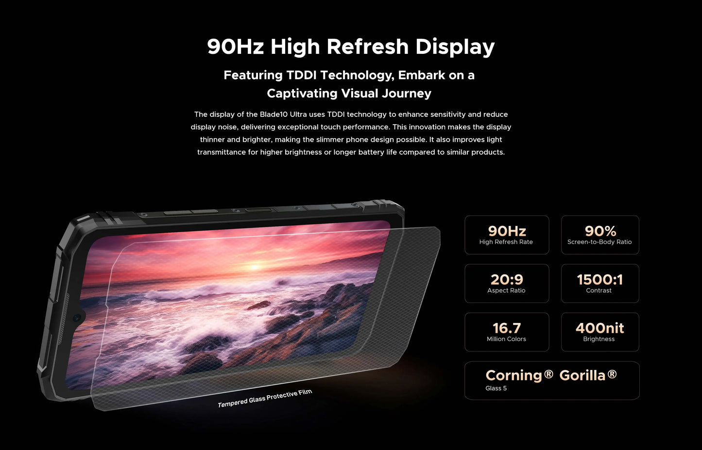 DOOGEE Blade10 Ultra Outdoor-Smartphone - 256 GB, 5150 mAh, 6,56 Zoll