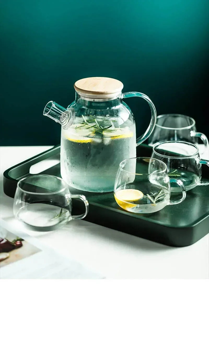 ClearGlass Kanne Hitzebeständig - 1,8 L Borosilikatglas
