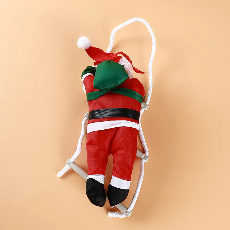 Beeinch Weihnachtsmann-Kletteranhänger - Größe 12 cm Kunststoff Seillänge 20 cm