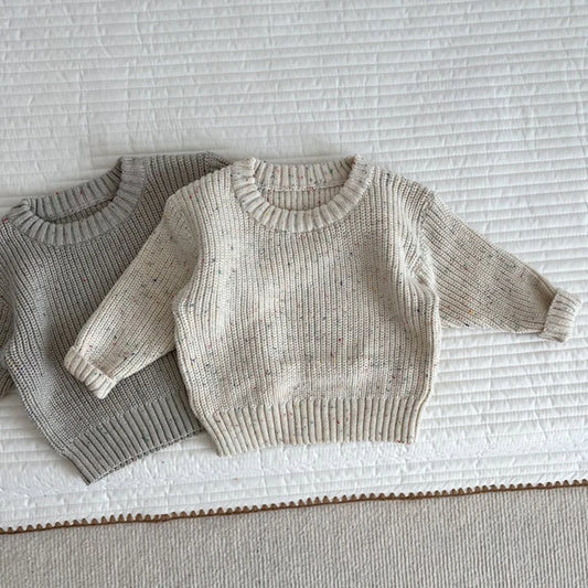 KidsJoy Herbstpullover Grobstrick - Unisex 3-6J Langarm