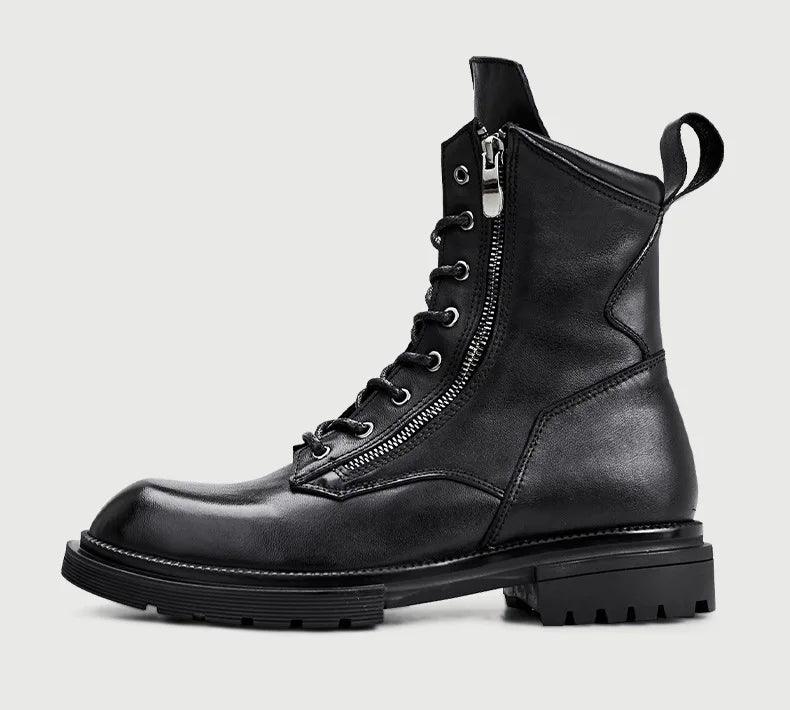 fashion luxury genuine leather designer british style handmade boots