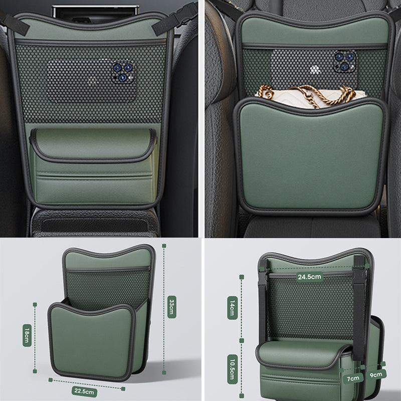 Large Capacity Car Seat Middle Hanger Storage Bag Auto Handbag Holder Between Seats Tissue Water Cup Pockets Stowing Tidying