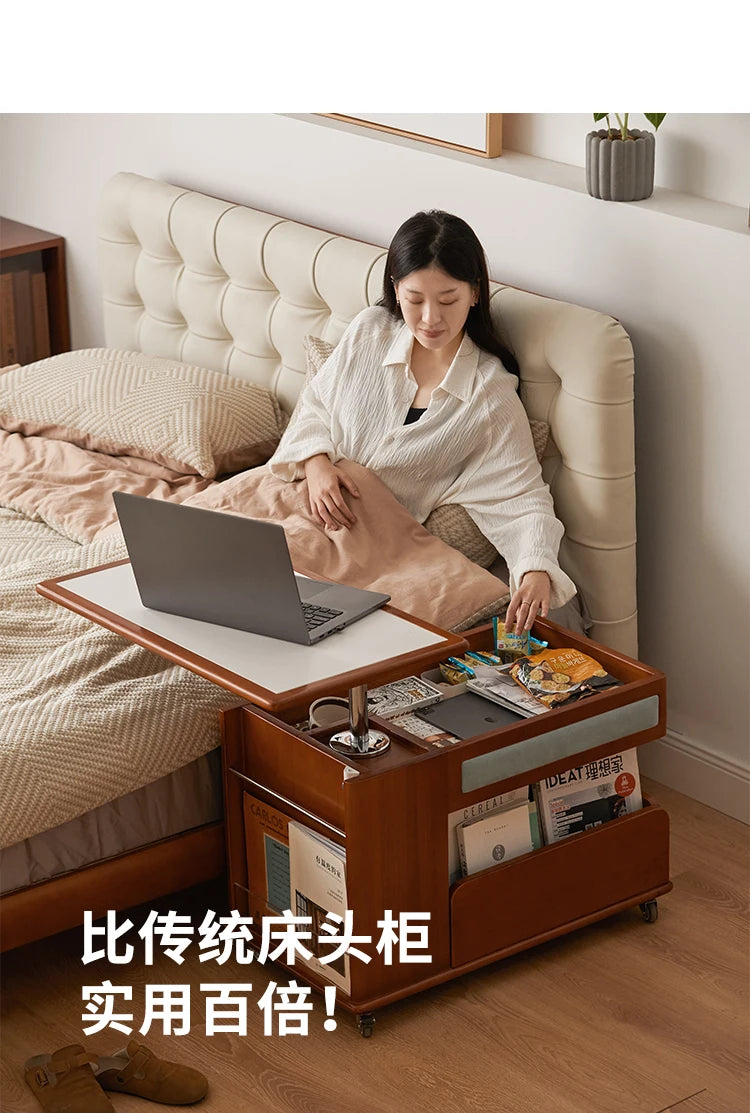 Cabinet Wood Coffee Table Lift Portable Walnut Design Living Room Side Table Folding Modern Luxury Mesa De Centro Sala Furniture