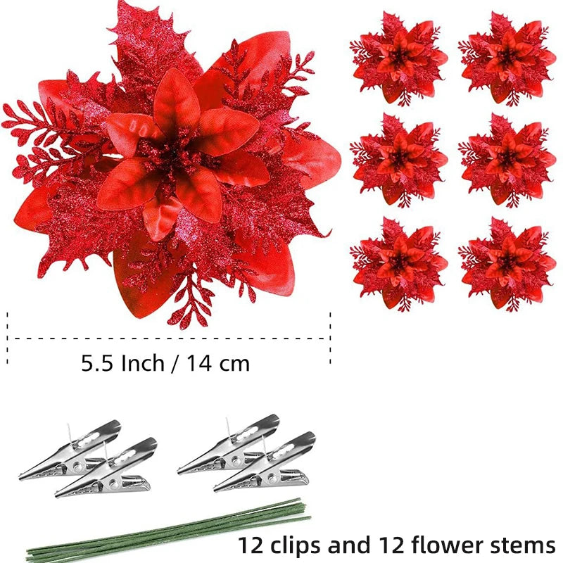 FestivaDecor DekoSet Weihnachtsdeko - 12/24/36 Kunststoff