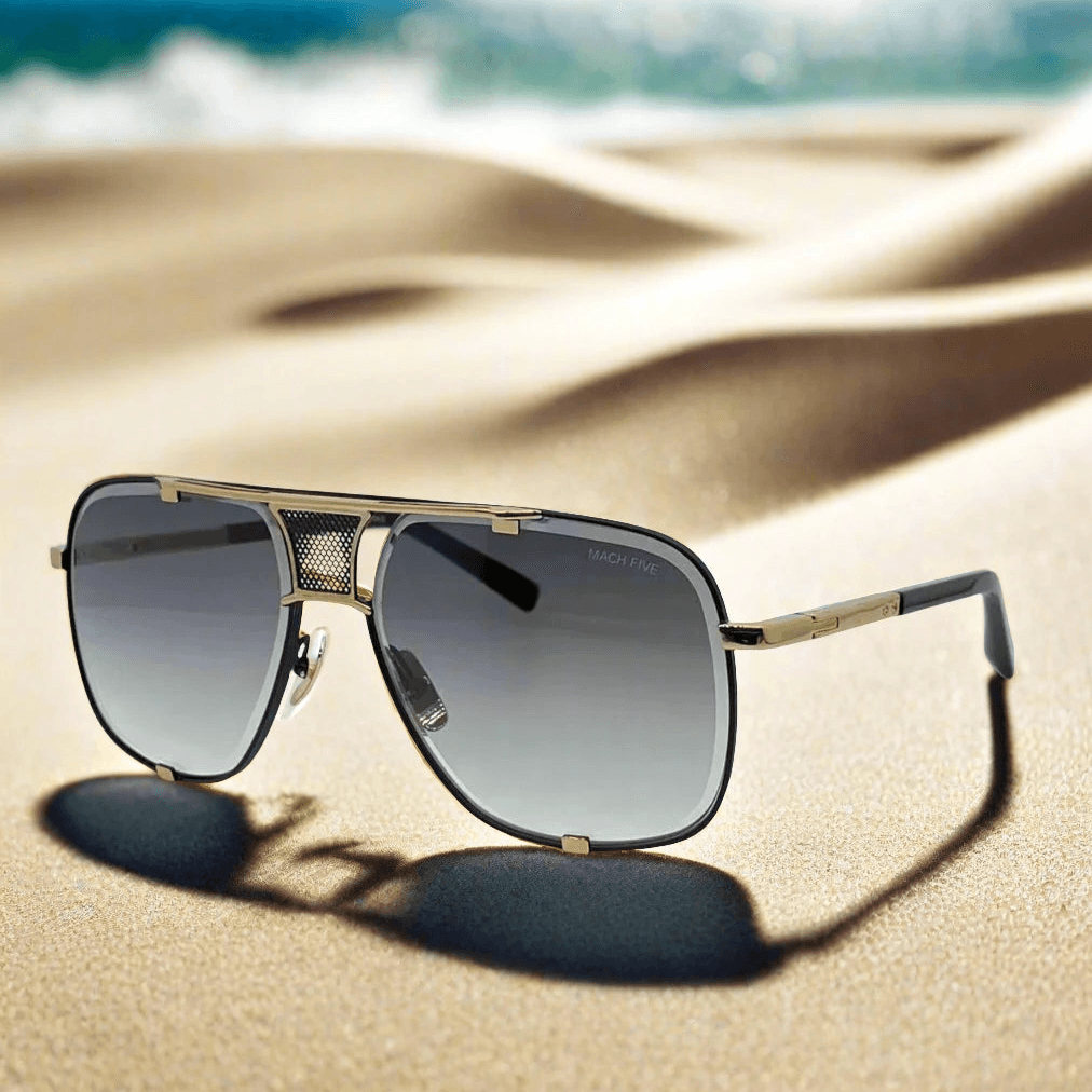 Mach five high quality titanium fashionable sunglasses
