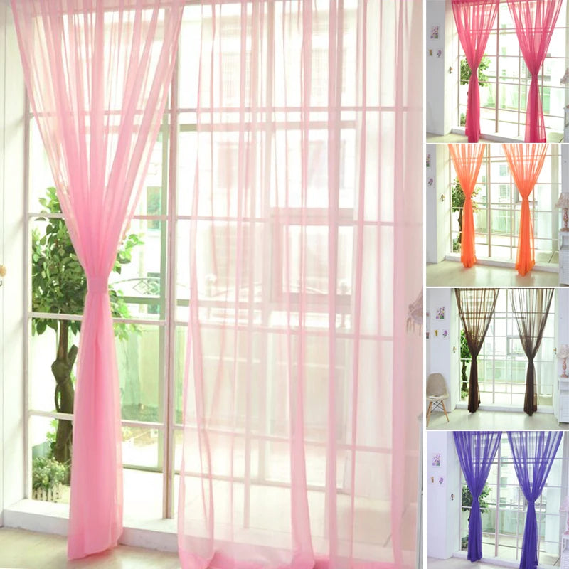 Zhejiang C Voile Gardine - 100 Prozent Polyester 140x250 Cm