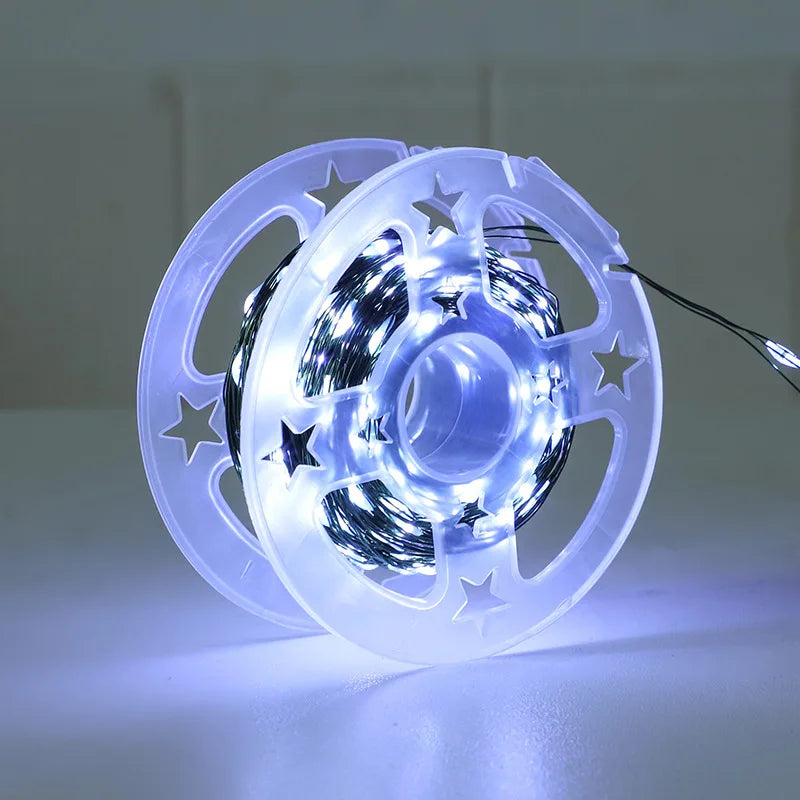 OKAL RED EAST Kupferdraht LED Lichterkette - Länge 5–30 m USB-Betrieb