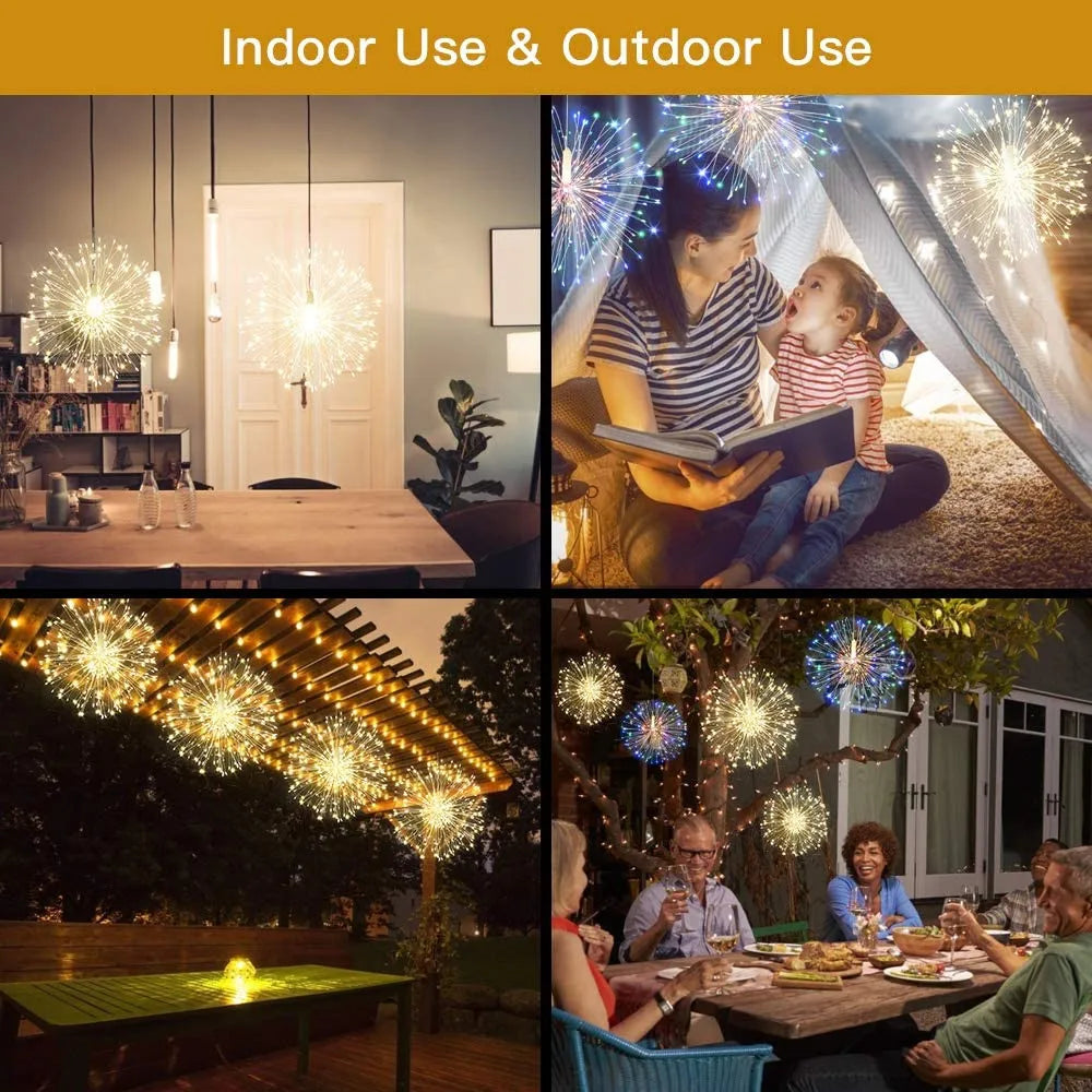 Oświetlenie LED Choice Sternburst – 200 diod LED, pilot zdalnego sterowania, do użytku na zewnątrz