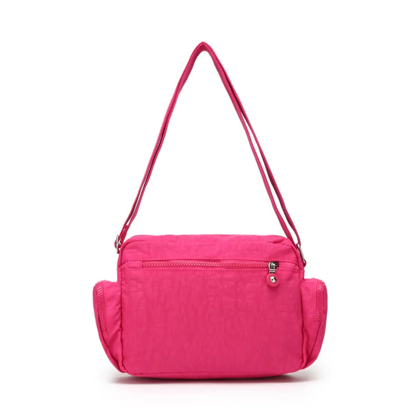 Waterproof Crossbody Bag for Women - Stylish Multi-Pocket Casual Shoulder Bag for Travel - Lightweight Canvas Messenger Bag