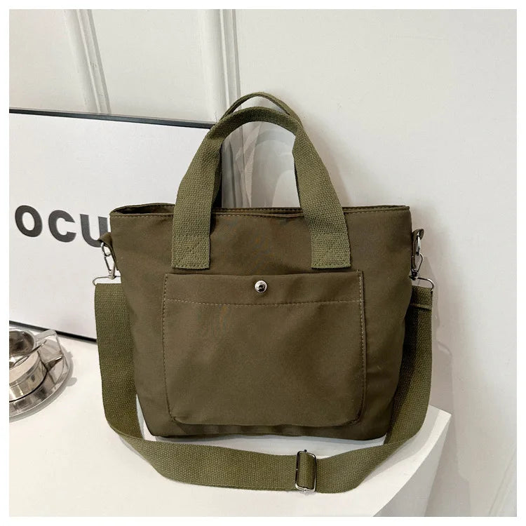 Small Casual Tote Bags Women Shoulder Messenger Bags Korean Canvas Fashion Female Crossbody Bag for Girl 2024 Cloth Handbags