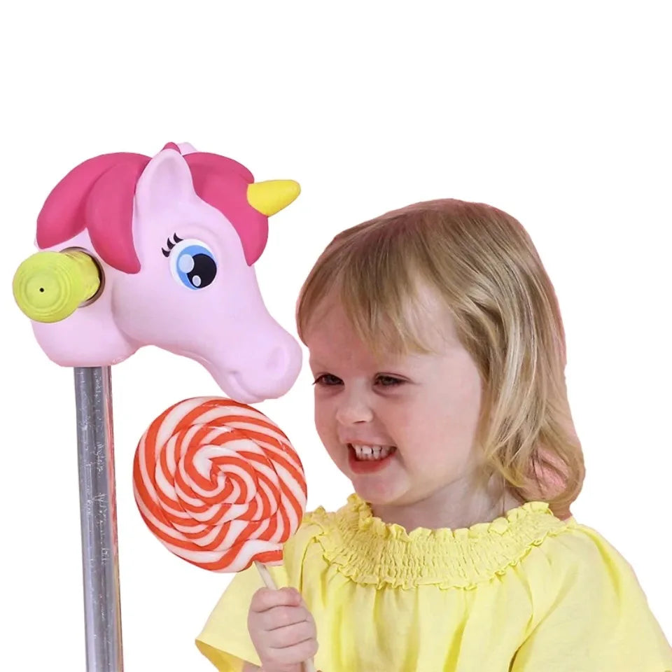 1STK Einhornkopf Spielzeug - Lenker Dekoration 12cm Kids