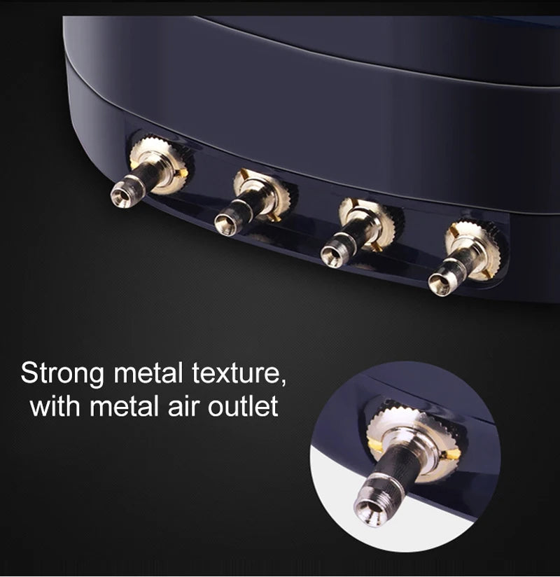 Pompă de aer silențioasă pentru acvariu TUNFAN SB988 - 12W, 220V, Ø0.5cm