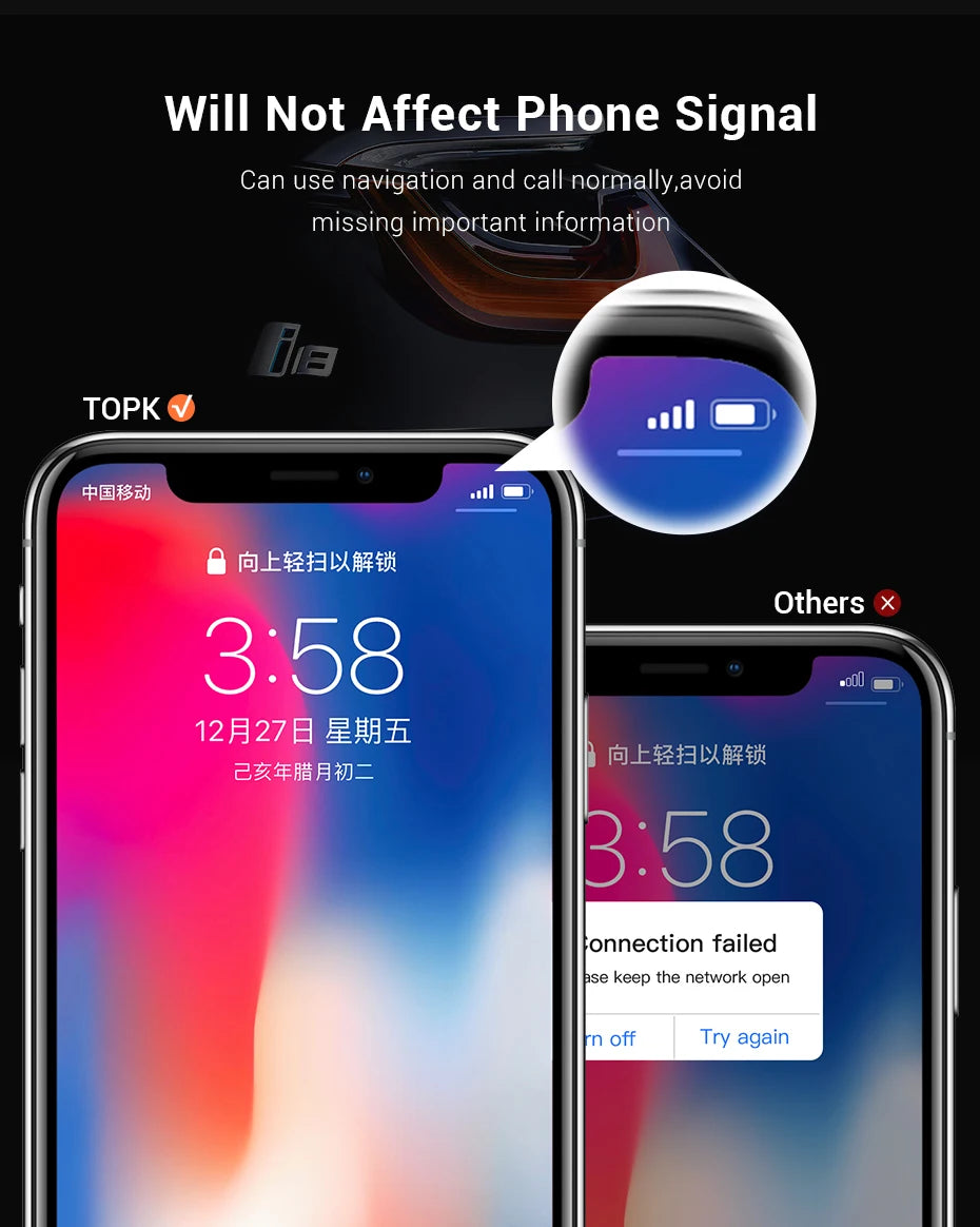 Suport de ventilație TOPK cu forță magnetică - puternic, dimensiune universală