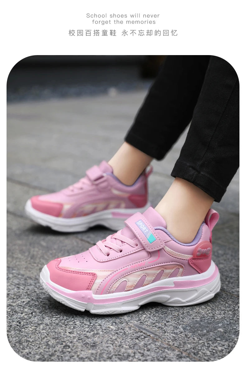 Schule Sneaker Für Mädchen Rosa 2025 Neu Komfortabel Frühling Casual Schuhe Für Kinder Weich Flexibel Kinder Mädchen Sport Schuhe