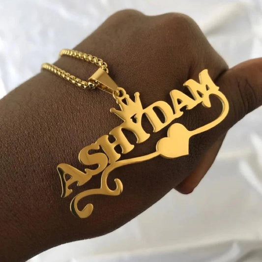 thick bead chain custom name necklace personalized  for women men party gifts