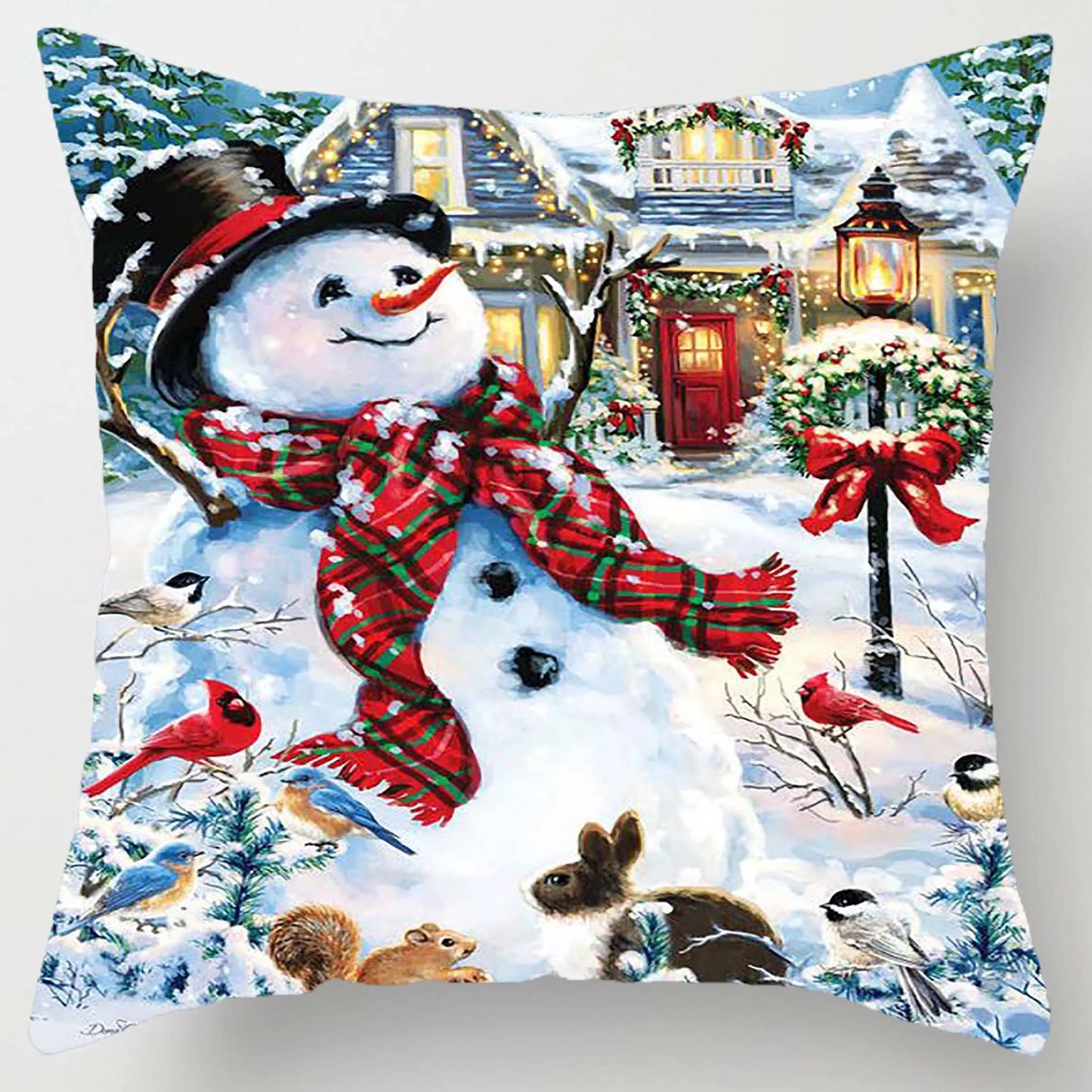 2025 New Year Christmas pillow case 30*50cm,40*40cm,45x45cm, cushion cover home Christmas decoration pillow case