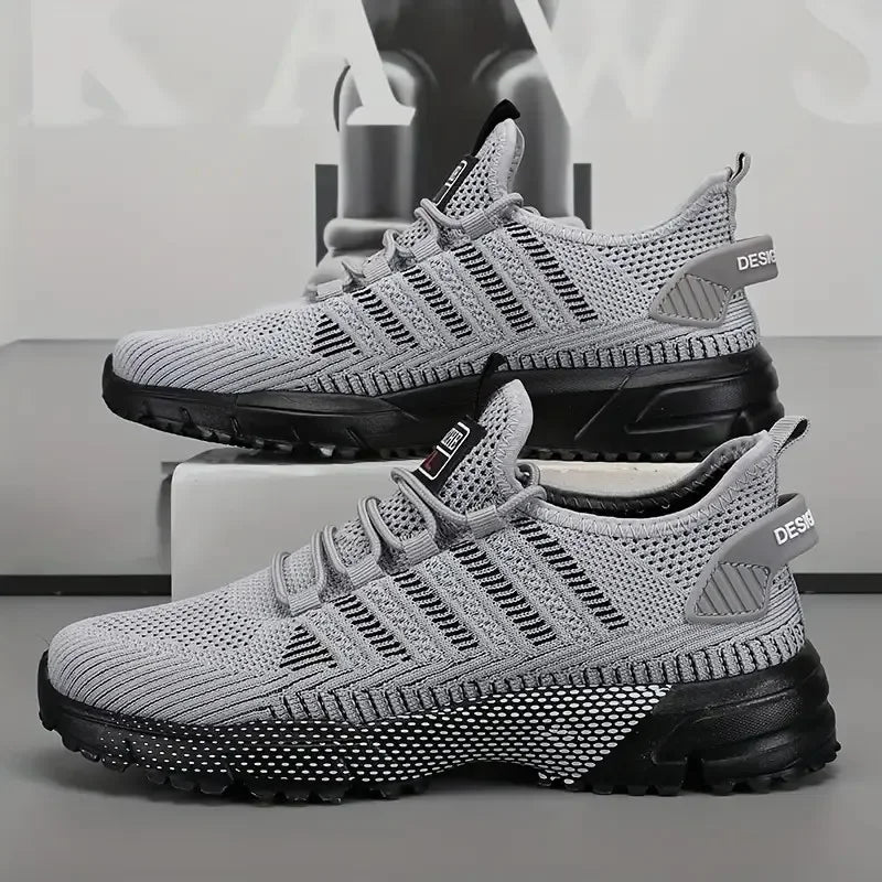 Men's Sneakers Running Shoes for Men Lightweight High Quality Mens Shoes Mesh Casual Sneaker Lace-Up Summer Sports Tennis Shoe