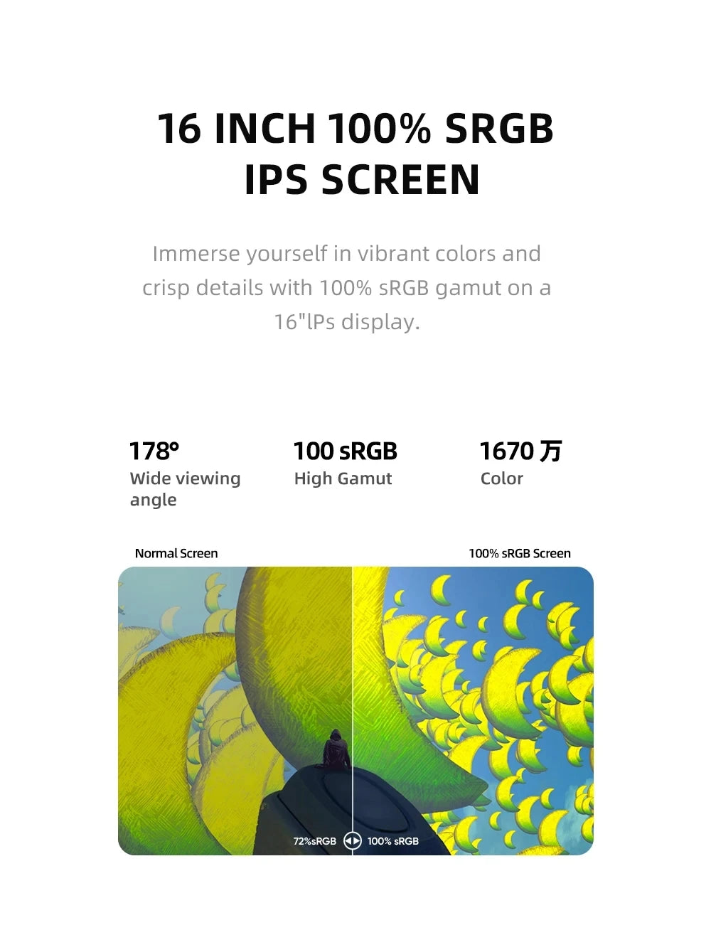 ARZOPA Z1RC 2K Tragbarer Monitor - 16 Zoll, 60 Hz, 2560x1600