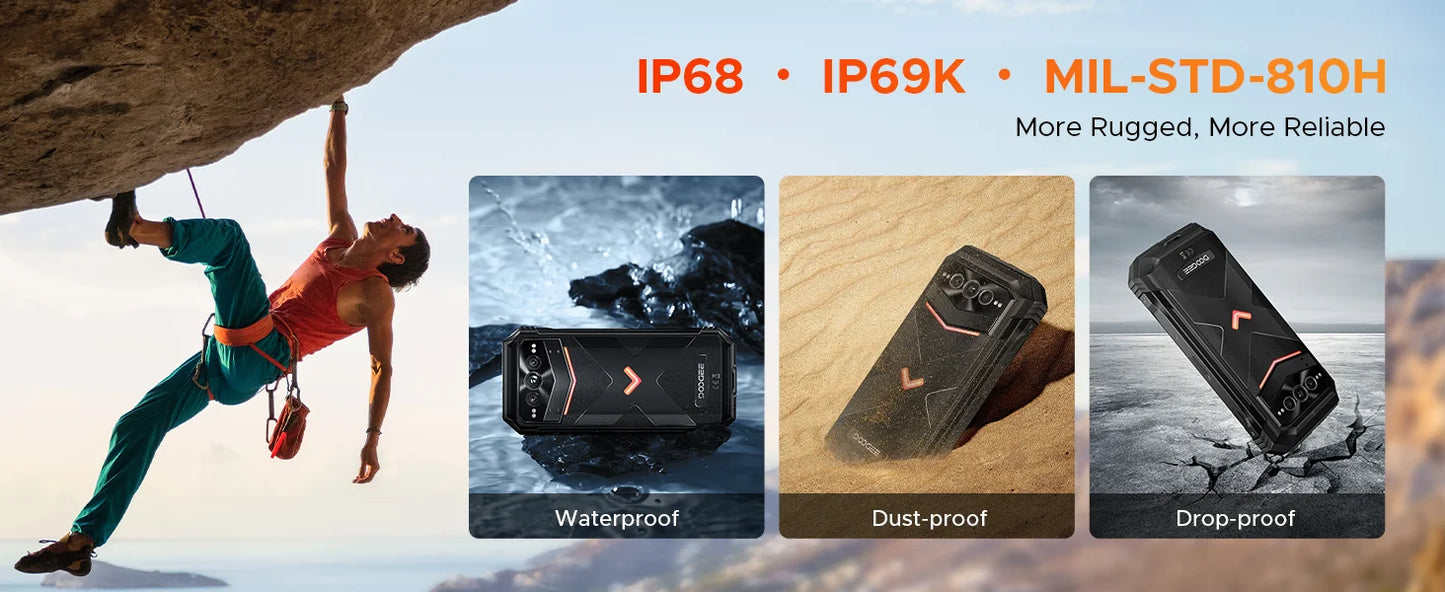 DOOGEE V Max Pro Robustes 5G Smartphone - 22000mAh 33W 6,58 Zoll