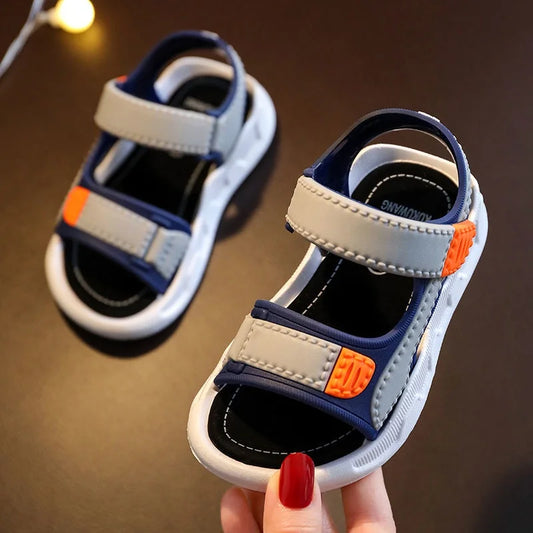 Sommer Baby Sandalen 2025 - Einfarbig Baby Jungen Weiche Sohle - Rutschfest Jungen Mädchen Kleinkind Strand Schuhe