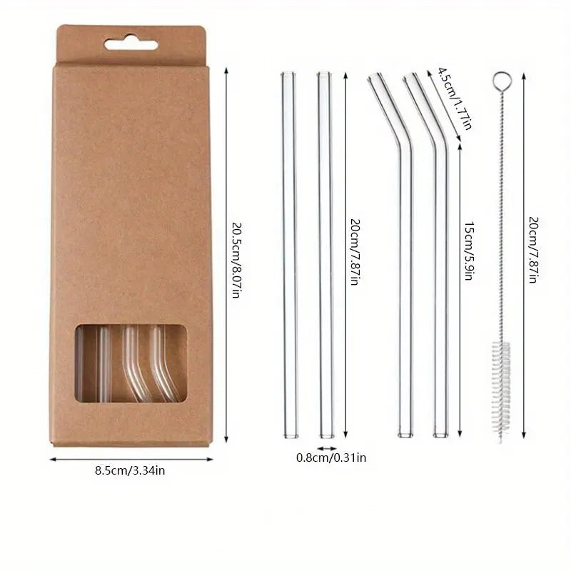 Other Glasstrohhalme Hitzebeständig - 5er Set 21 Cm