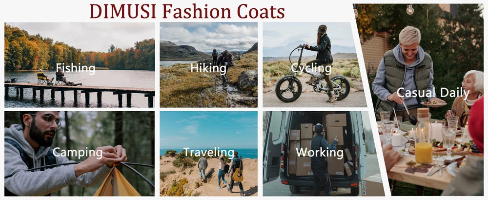 DIMUSICN Fleece Weste Warme Gepolsterte Stehkragen - Größe 6XL, Winddicht, Taschen