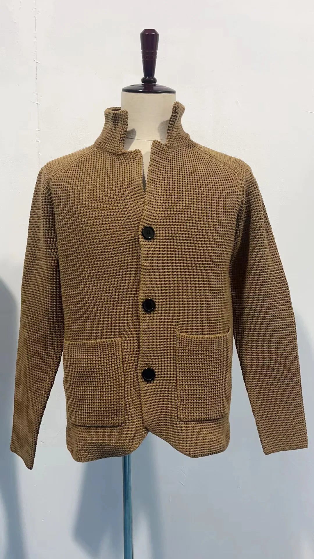 mandylandy Cardigan Stehkragen Slim Fit - Größe M Polyester