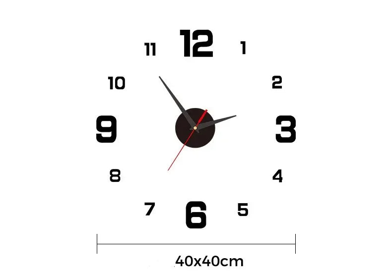 Choice Quartz Wanduhr Modern - Acryl Leise Groß 60cm