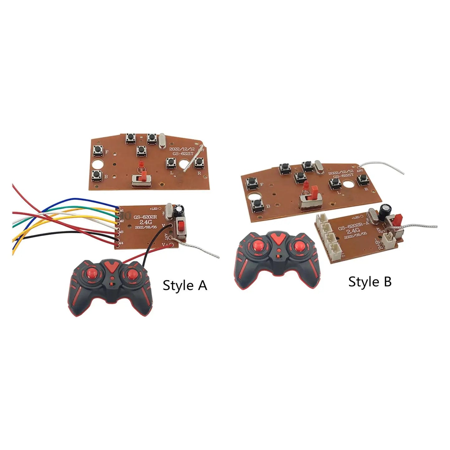 Transmitter Board and Receiver Board with Remote Control 7CH for RC Hobby Car Tank Trucks Model DIY Accessories