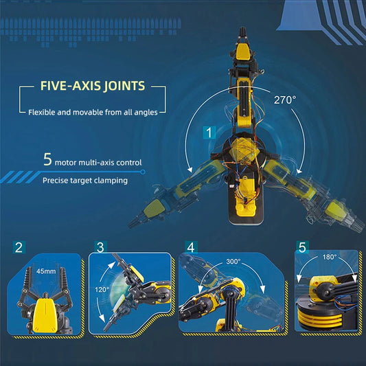Telecomandă manipulator DIY electric științific robot braț experiment asamblare copii jucării educative cadou de ziua de naștere copil