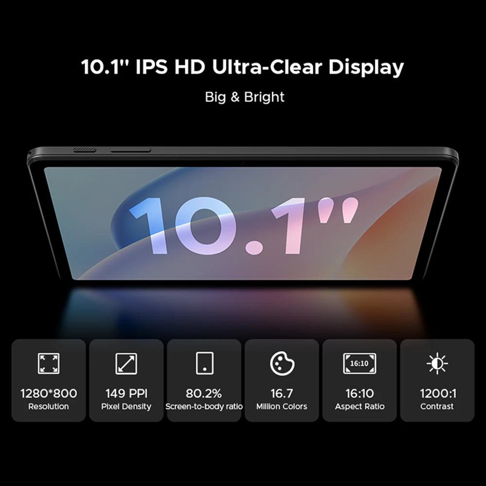 DOOGEE Tab A9 Tablet HD-Display - 12GB RAM 6580mAh 10,1 Zoll