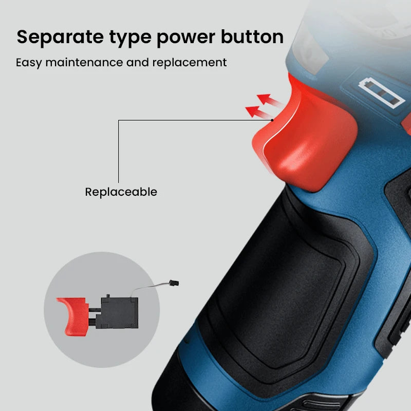 Bosch GSR 12V-35 HX Akku Schraubendreher Multi-Funktion Aufladbar Elektrobohrer Brushless Schraubendreher Heim Rotary Elektrowerkzeug