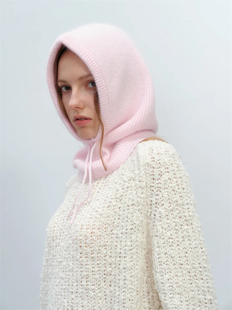 Furina Balaclava Kaninchenpelz Warm - Strick, Einheitsgröße