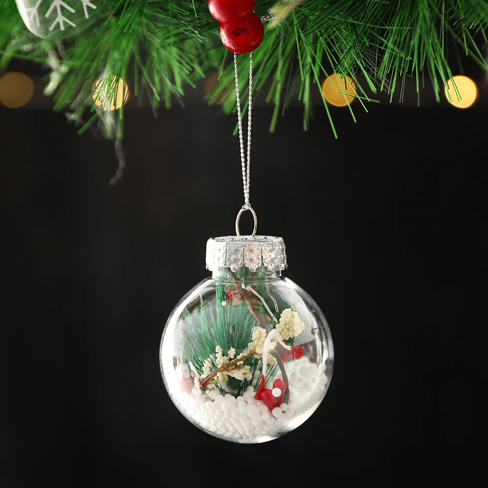 Partigos Hängende Schneekugel Kristall - Kapazität 5 Stk; Größe Ø4 cm