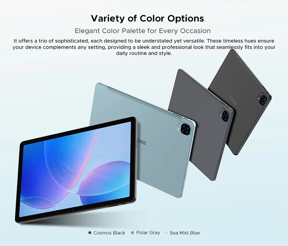 DOOGEE Tab E3 Ultradünn 7,5 Mm - 256 GB Speicher, 8800 mAh Akku, 11 Zoll Display