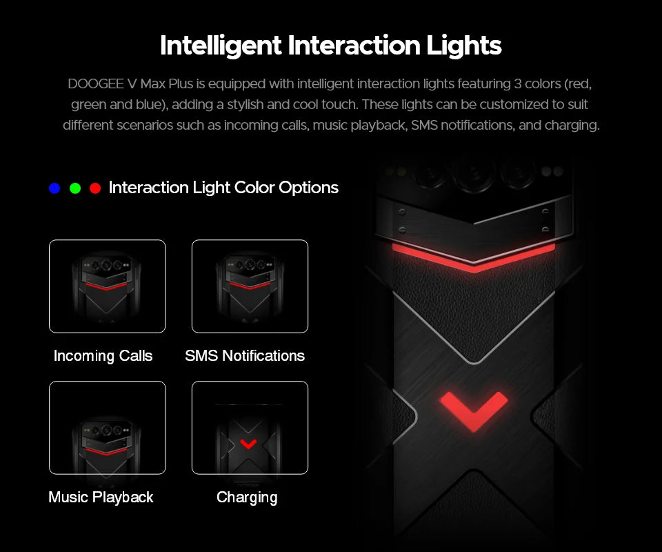 DOOGEE V Max Plus Robustes 5G Telefon - 22000 mAh Akku, 6,58Zoll, 33W