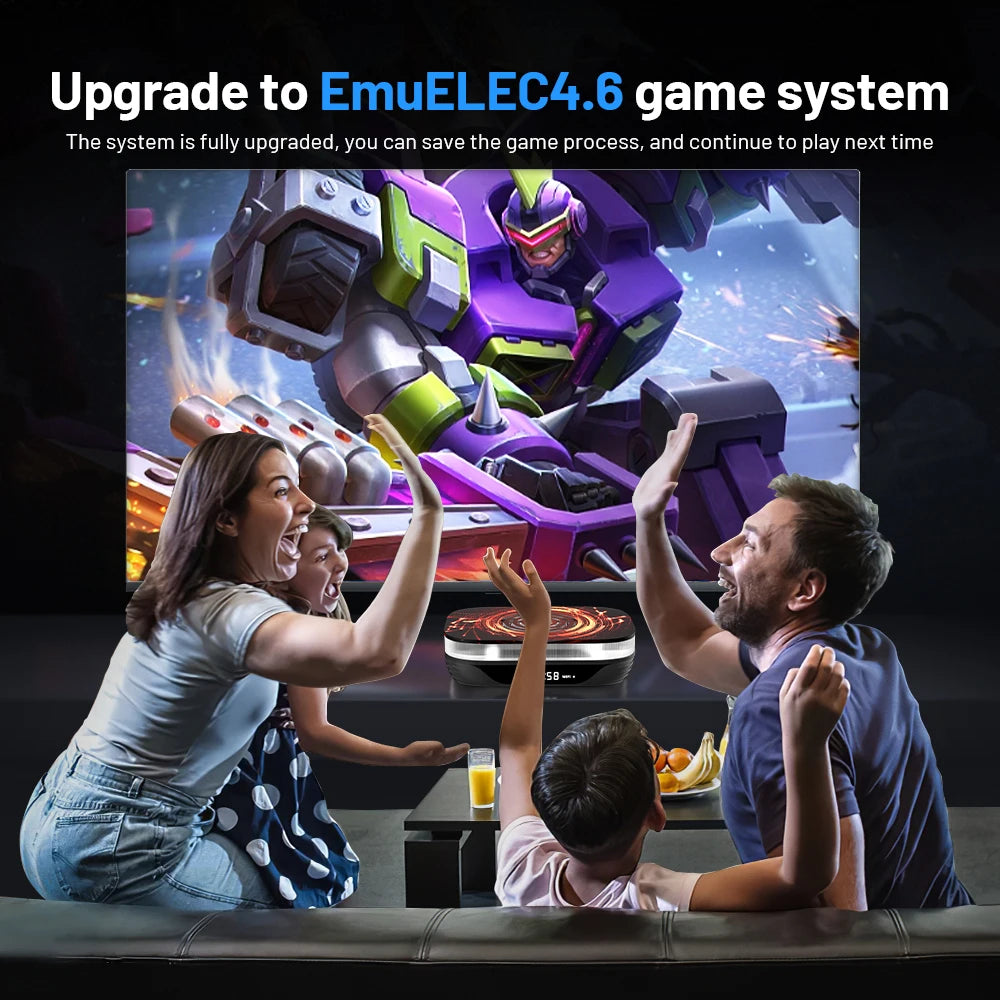 Consolă retro KINHANK X4 Plus - peste 90.000 de jocuri, S905X4