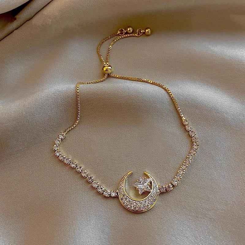 Luxus Klassisch Voller Strass 18K Gold Plattiert Armbänder Für Frauen Funkelnd Einfach Zirkon Armbänder Schmuck Geburtstag Geschenke