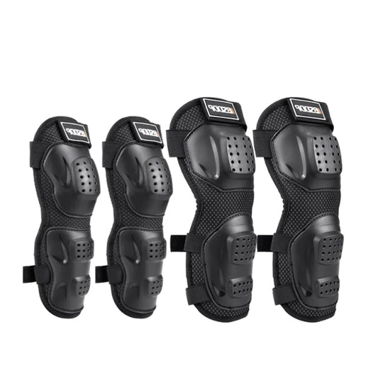 Motorrad Knie Pads und Ellbogen 2025 - Atmungsaktiv Racing Off-Road Outdoor Sports - Motociclista Schutz Knie Vier Stück Set