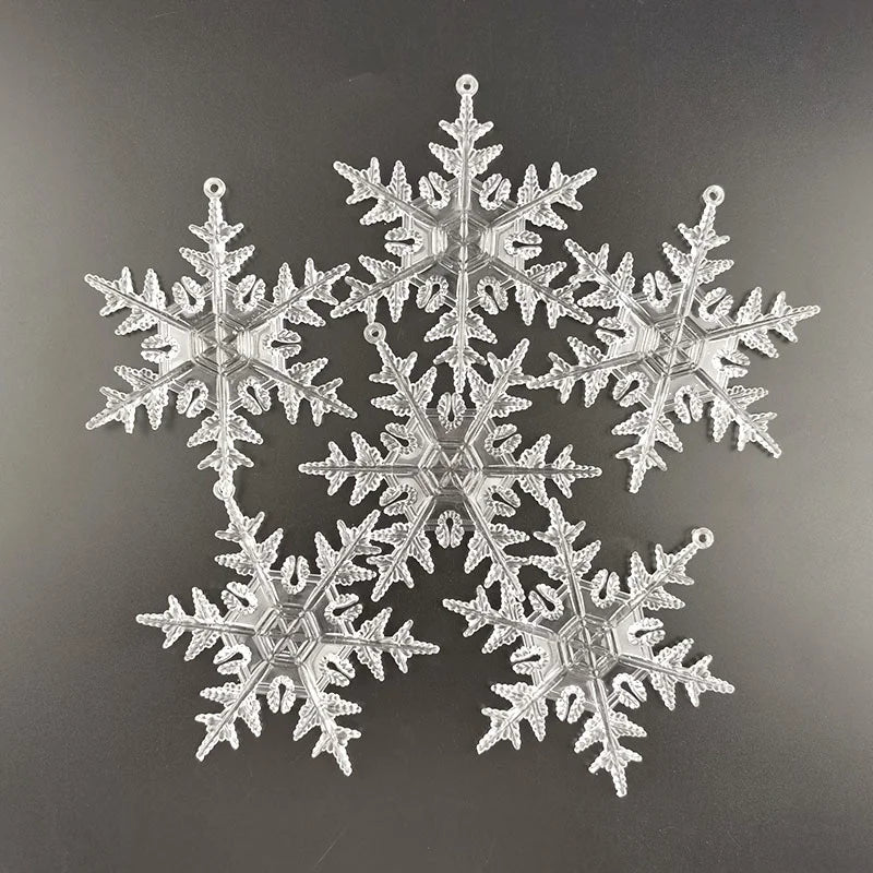 RIBBON HOUSE IA5 Schneeflocken Anhänger - Kunststoff, 6 Stück