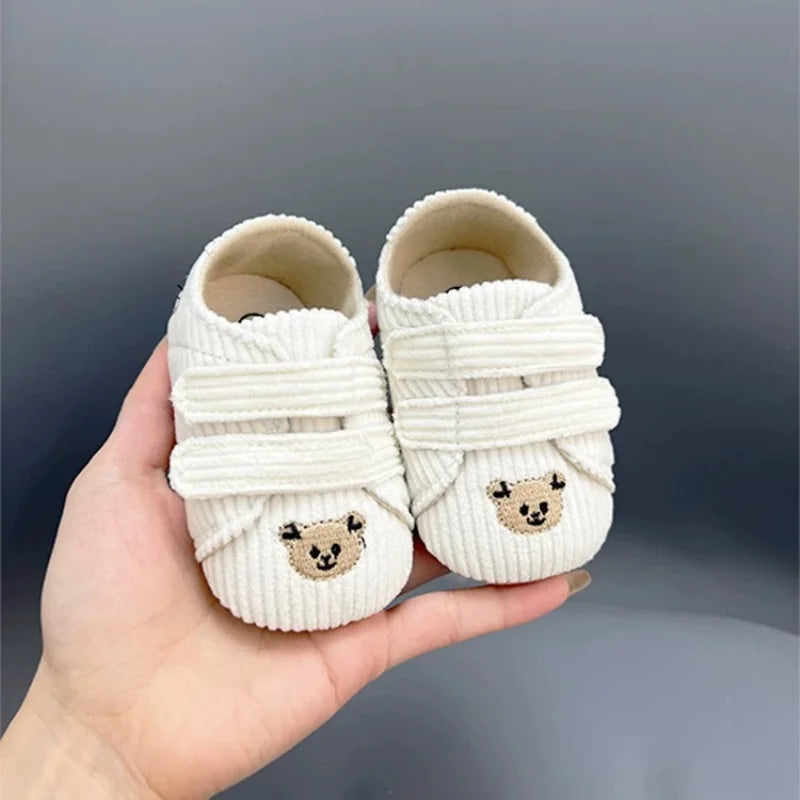VALENSINA Panda Babyschuhe Anti Rutsch - 0-18 Monate Klett