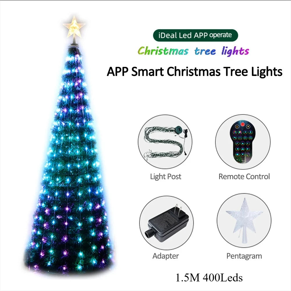 RTONTR Weihnachtsstern LED Smart RGB - Länge 5 m, 60 lm